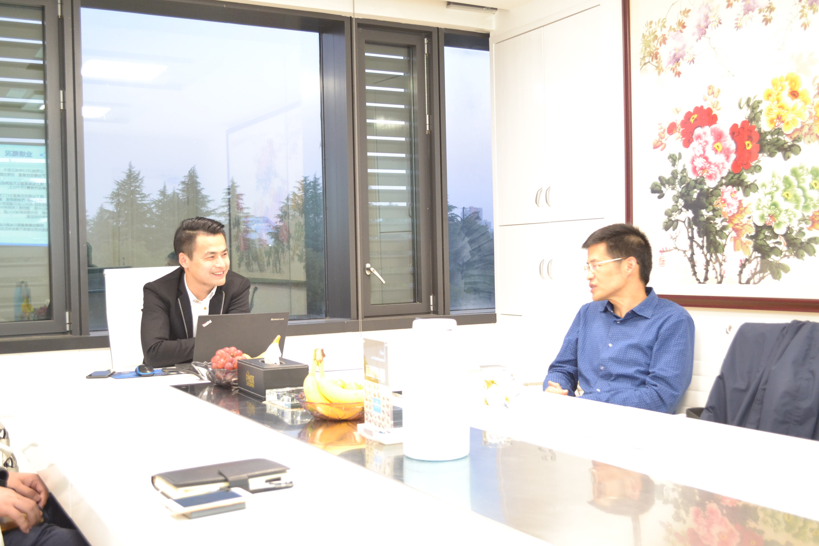 熱烈歡迎杭州上城區科技局領導蒞臨創綠家指導！